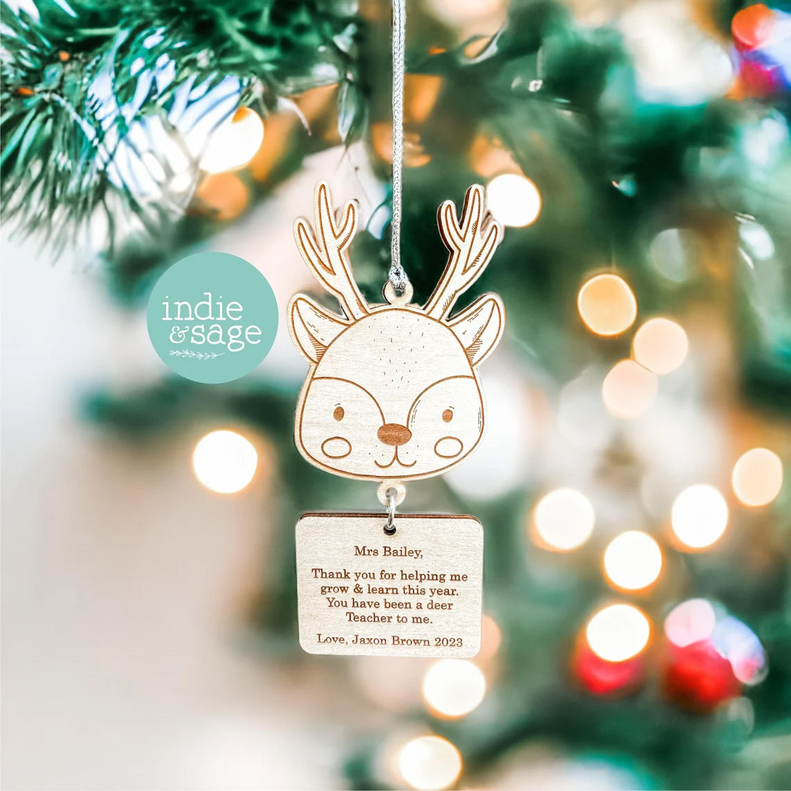 Teacher Gifts - Cute Reindeer Christmas Decoration