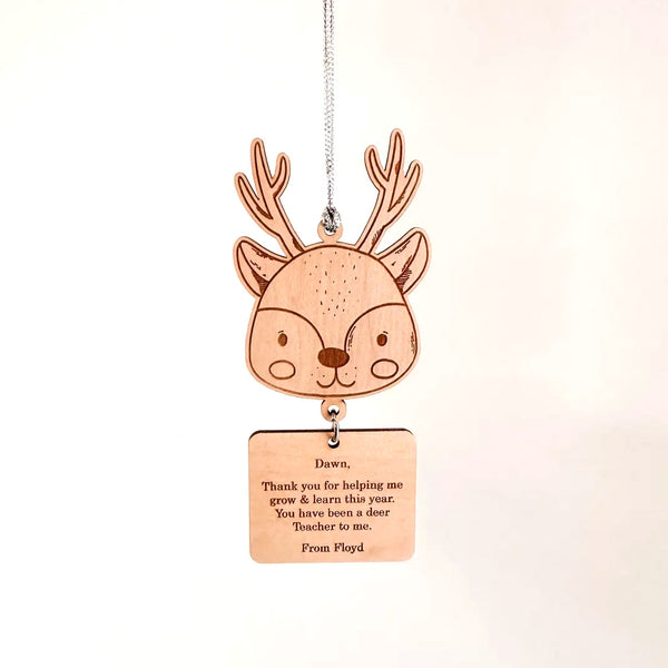 Teacher Gifts - Cute Reindeer Christmas Decoration