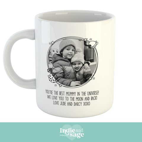 Personalised Mug - You're the best Dad in the Universe (Change Dad to any other name and add your message)