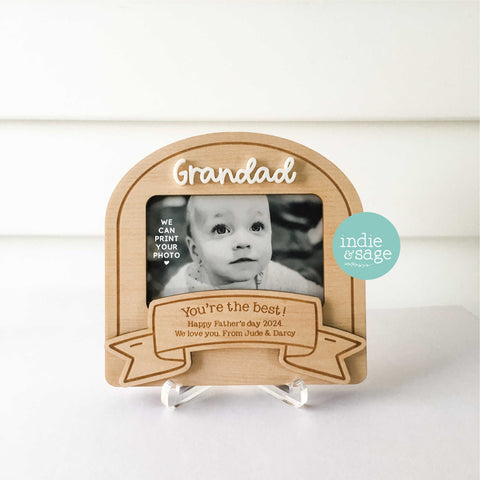 You're The Best Personalised Photo Frame for Father's Day (Change the names and add your message!)